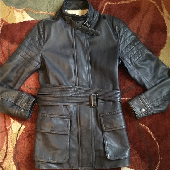 Coach Jackets & Blazers - Coach Genuine Leather Moto Jacket